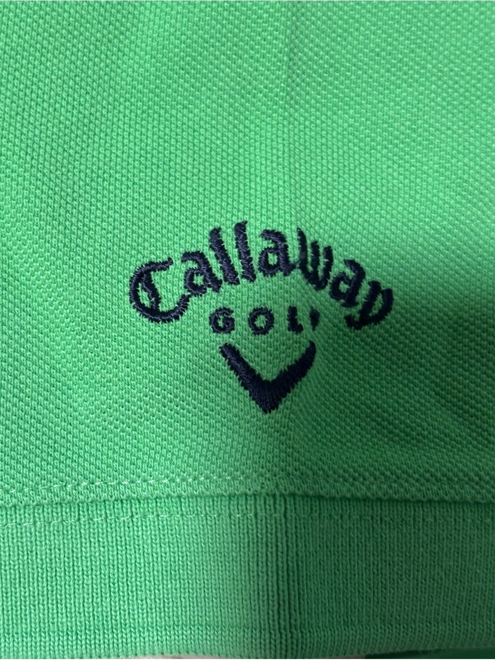 Callaway Men’s Bright Green Golf Shorts with Navy Logo